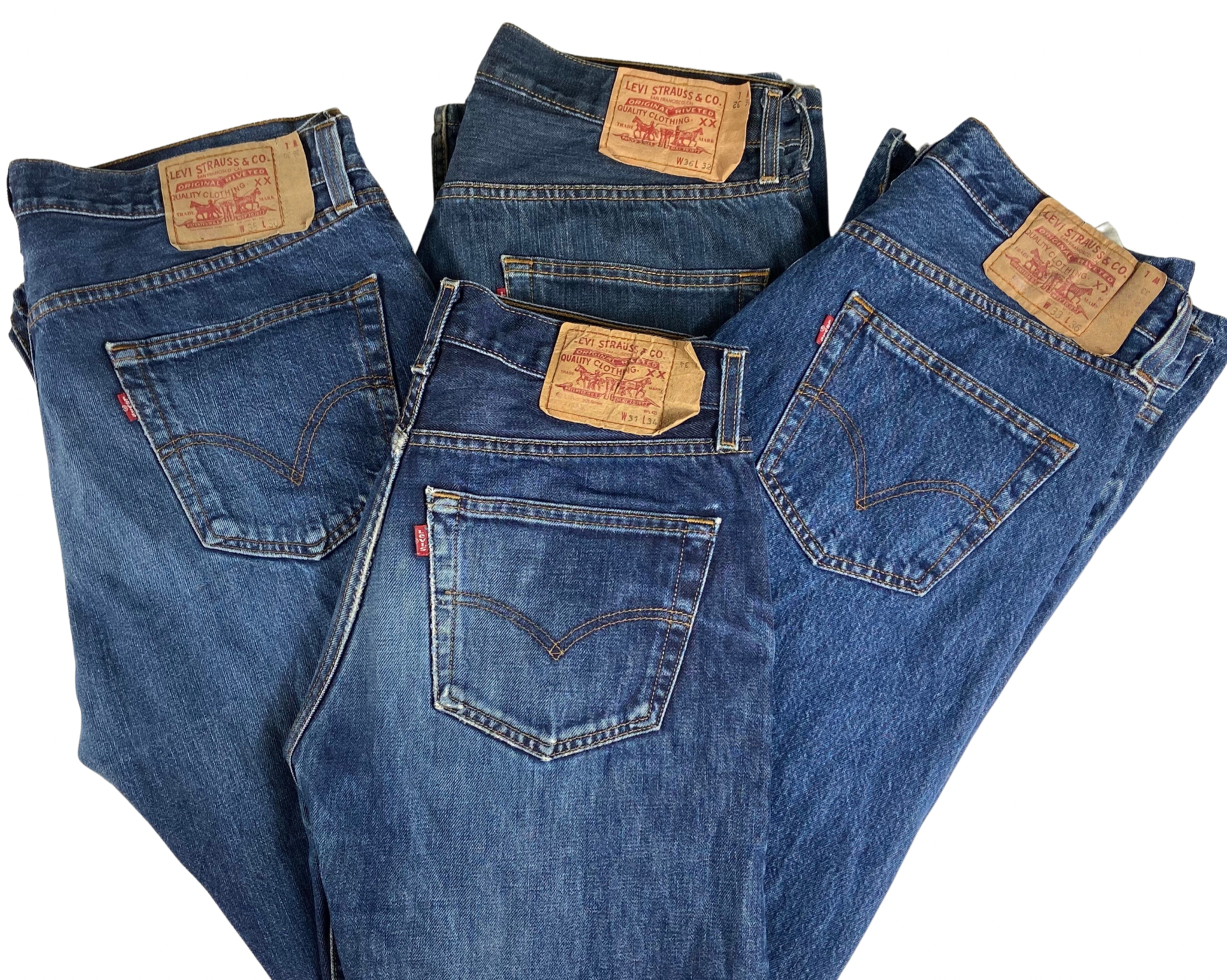 1x Vintage LEVI'S Classic Blue Jeans | Regular Fit | Zip Fly - Waist 30 - Length 29