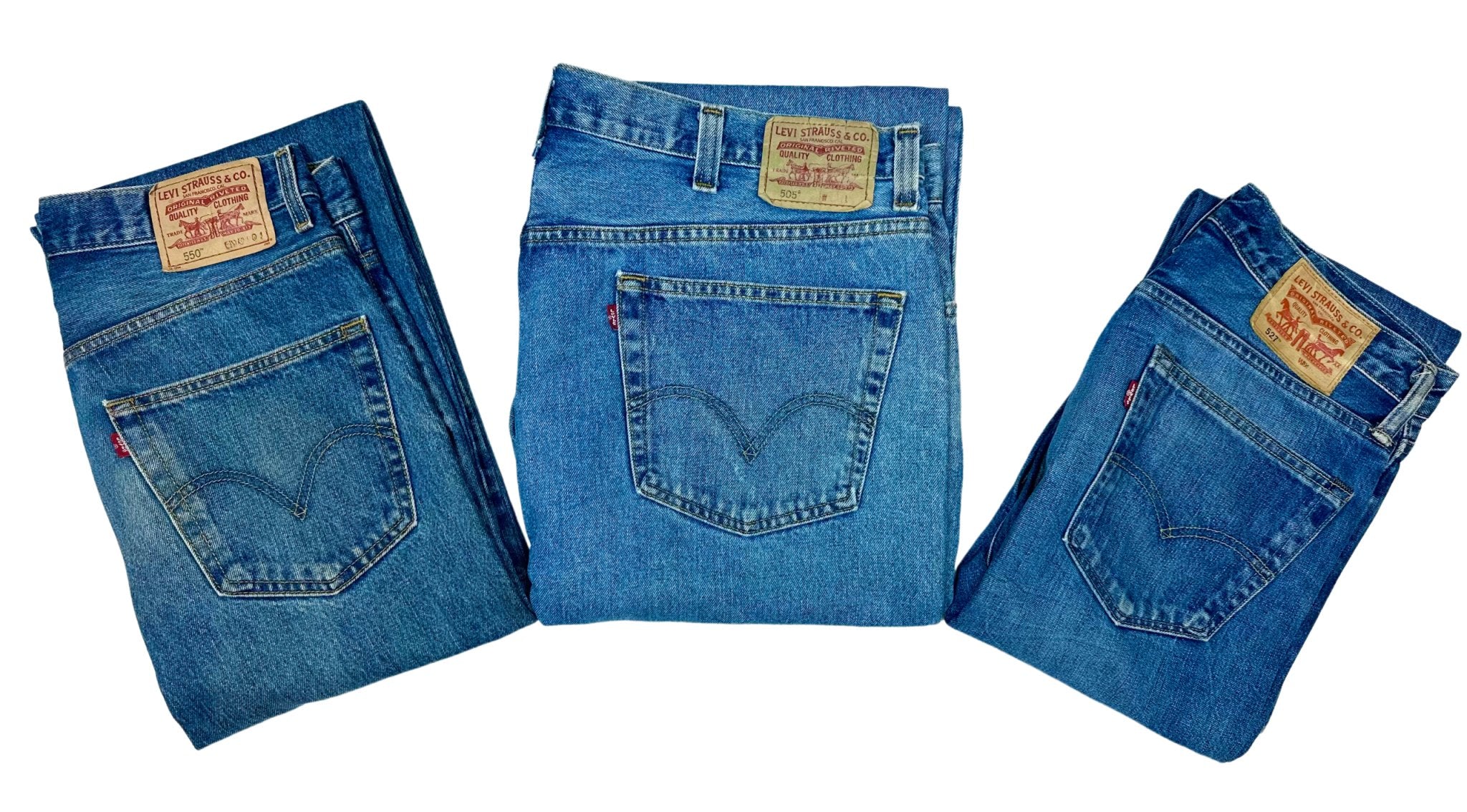 1x Vintage Levi's Classic Blue Jeans - Waist 54 - Length 29 - Vintage Superstore Online