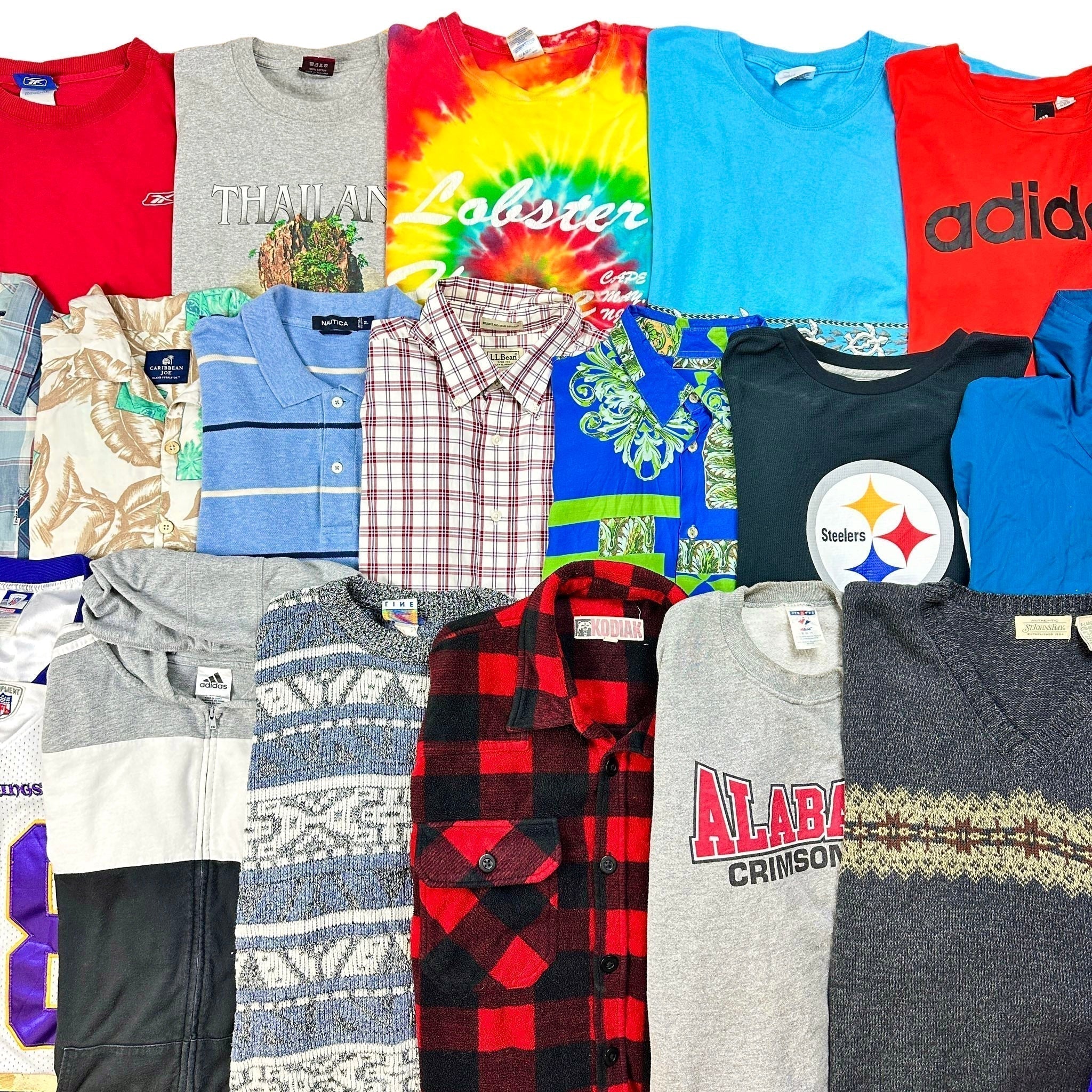 500KG WHOLESALE MIXED VINTAGE CLOTHING BALE - Vintage Superstore Online