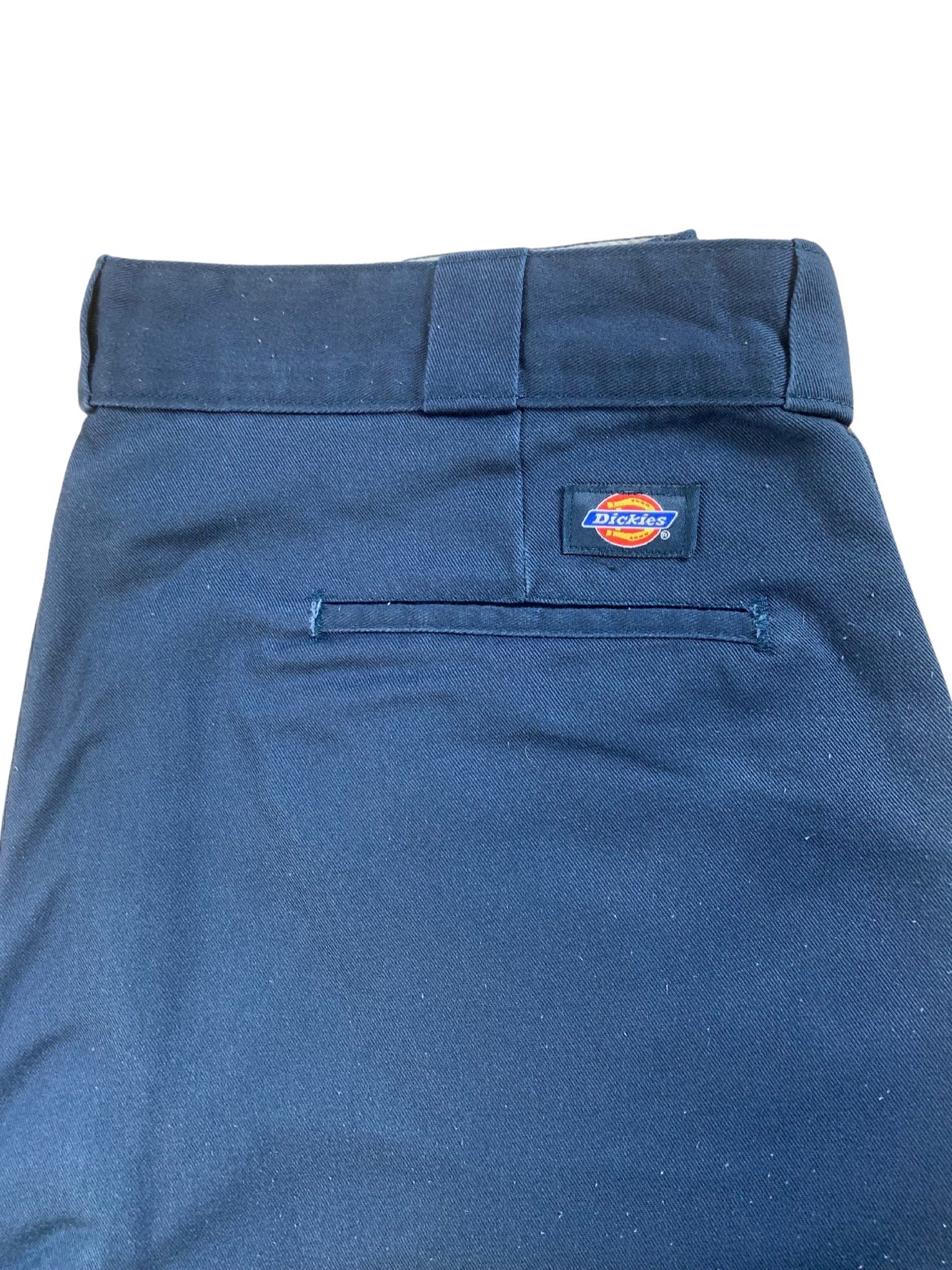 1x Vintage DICKIES Navy Blue Straight Leg Trousers - Waist 29 - Length 30 - Vintage Superstore Online