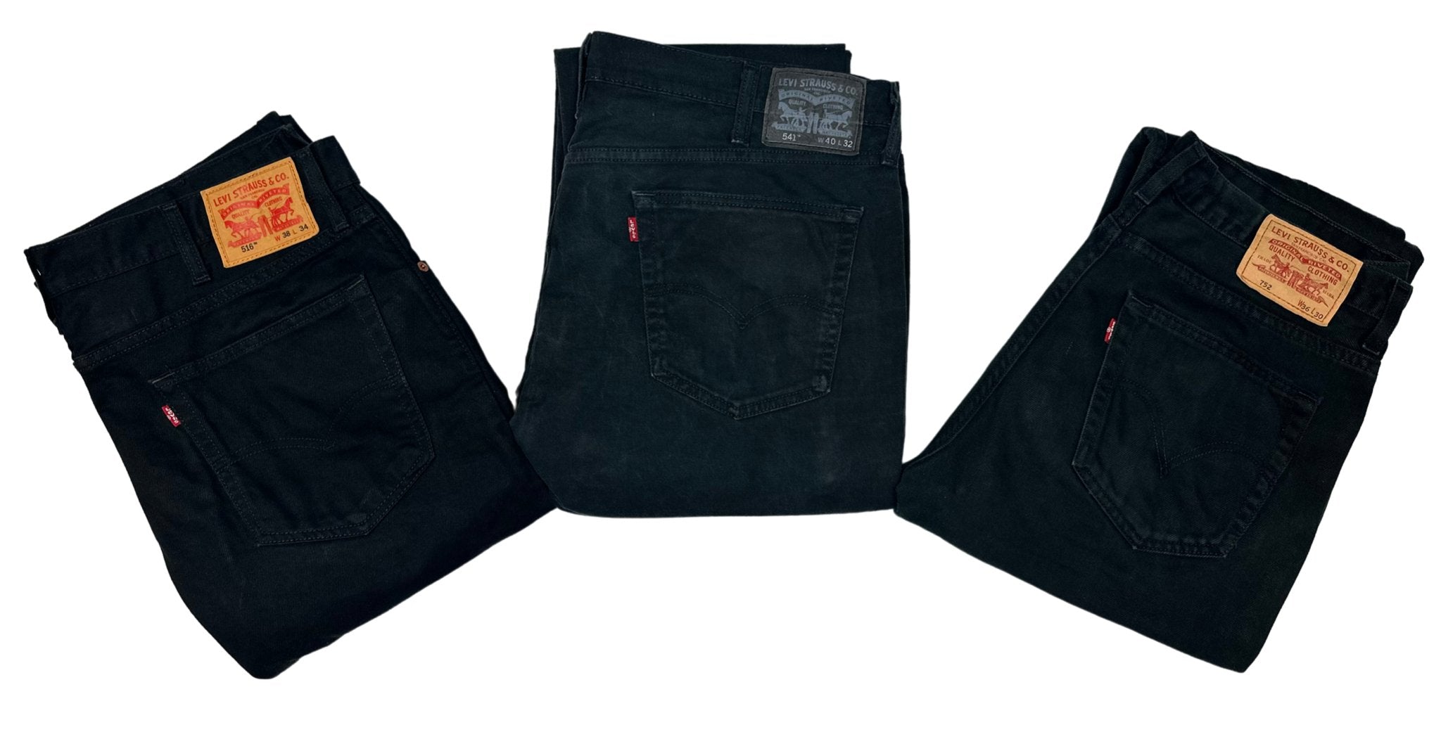 Vintage Levi's Black Jeans - Waist 36 - Length 32 - Vintage Superstore Online